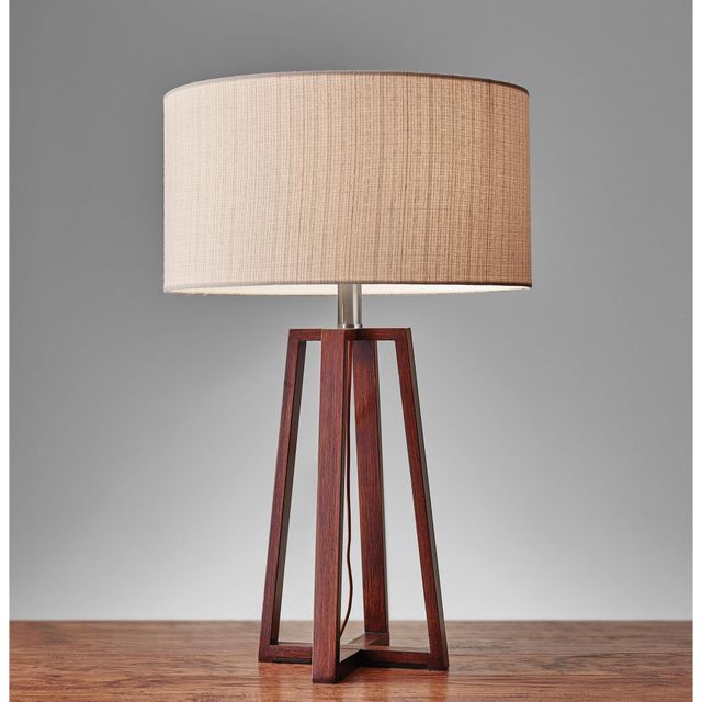 Adesso® Quinn Walnut Table Lamp-0