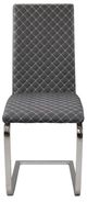 Homelegance® Yannis Chrome/Gray Dining Side Chair-2
