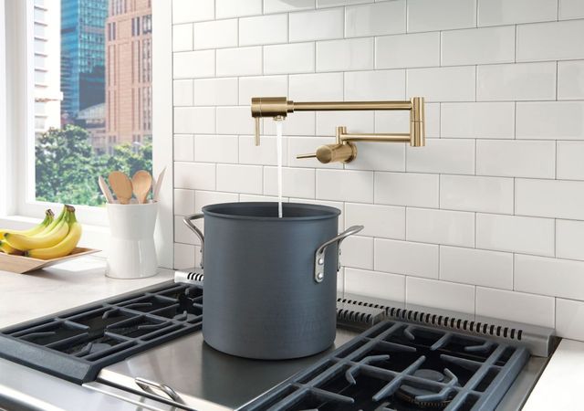 Delta Other Champagne Bronze Contemporary Wall Mount Pot Filler-3