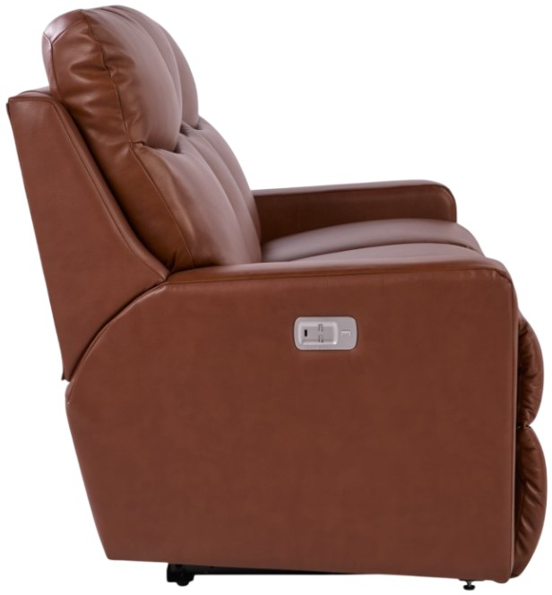 La-Z-Boy® Emmons Oak Leather Power Reclining Sofa with Headrest