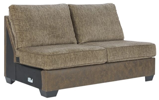 Benchcraft® Abalone 3-Piece Chocolate Right-Arm Facing Chaise Sectional-3