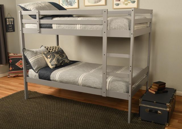 Kodiak Furniture Sydney Light Gray Twin/Twin Bunk Bed-2