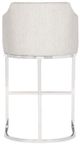 Vanguard® Furniture Vanguard Index Porcelain/Polished Nickel Bar Stool-2