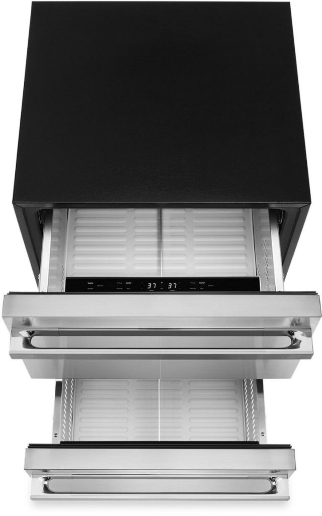 JennAir® NOIR™ 24" 4.7 Cu. Ft. Stainless Steel Refrigerator Drawers-1