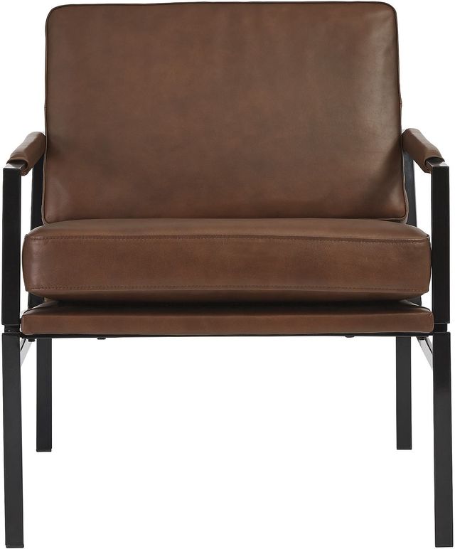 Signature Design by Ashley® Puckman Brown/Silver Accent Chair-1