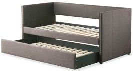 Mazin Furniture Therese Gray Daybed With Trundle-2
