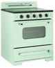 Unique® Appliances Classic Retro 30" Summer Mint Green Freestanding Electric Range-3