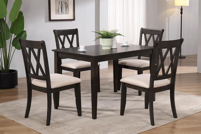 Urban Styles Furniture Lakewood 5-Piece Espresso Dining Set-1