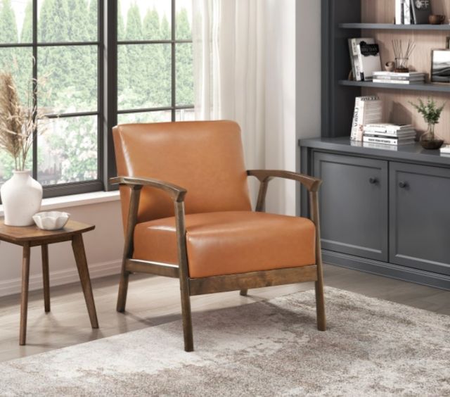 Homelegance® Eli Brown Accent Chair-1