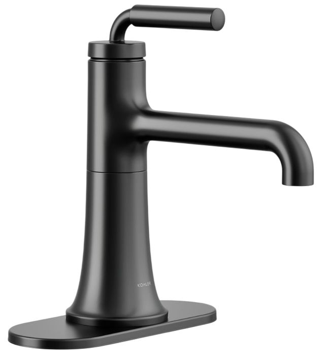 KOHLER® Tone™ Matte Black 1.2 GPM Single-Handle Bathroom Sink Faucet-0
