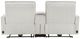 Homelegance® Salida White Double Power Reclining Loveseat with Center Console and Power Headrests-4