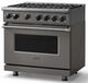 Viking® 7 Series 36" Damascus Gray Pro Style Liquid Propane Gas Range-2