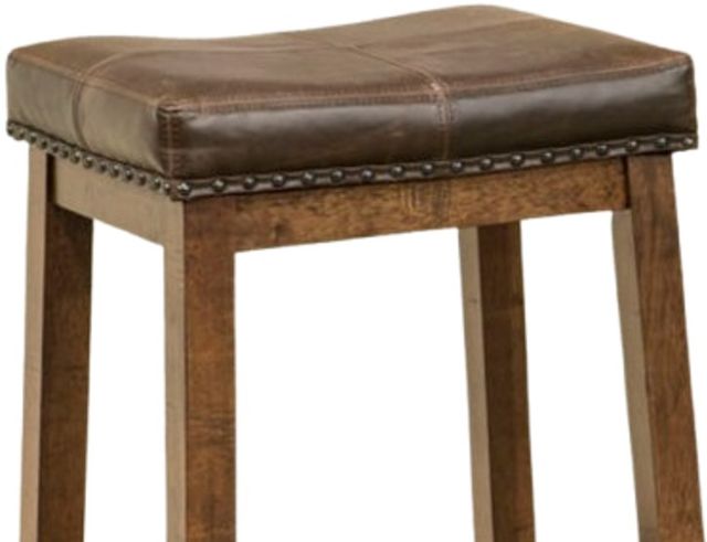 Intercon Taos Canyon Brown Backless Barstool-2