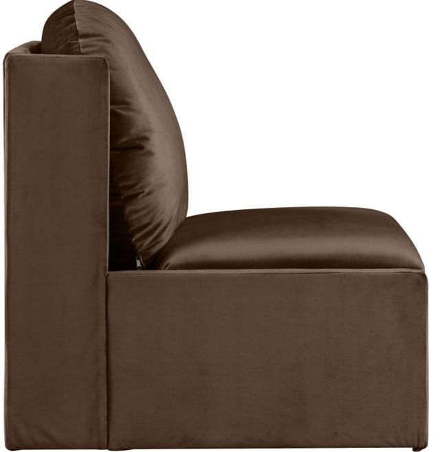 Meridian Furniture Sigma Brown Velvet Upholstered Accent Chair-3