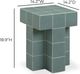 TOV Furniture Alma Tile Green Concrete Indoor/Outdoor Side Table-2