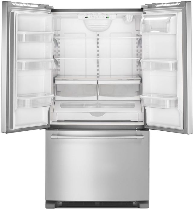 Maytag® 36 in. 20.0 Cu. Ft. Fingerprint Resistant Stainless Steel Counter Depth French Door Refrigerator-1