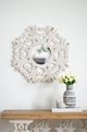 A & B Home Rustic White Wall Mirror-4