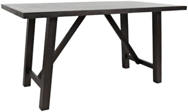 Jofran Inc. American Rustics Dark Brown Counter Trestle Table-0