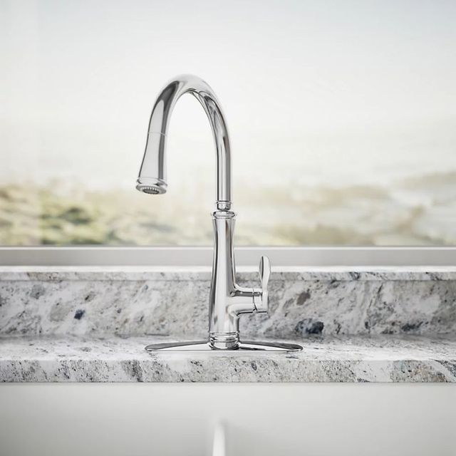 KOHLER® Bellera® Polished Chrome Touchless Kitchen Sink Faucet with 3-Function Sprayhead-3