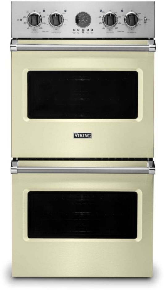 Viking® 5 Series 27" Vanilla Cream Professional Built In Double Electric Premiere Wall Oven-0