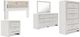 Signature Design by Ashley® Altyra 5-Piece White Queen Panel Headboard Bed Set-0