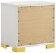 Coaster® Marceline Gold/White 2-Drawer Nightstand-3