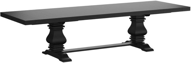 Coaster® Florence Distressed Black Extension Dining Table -1