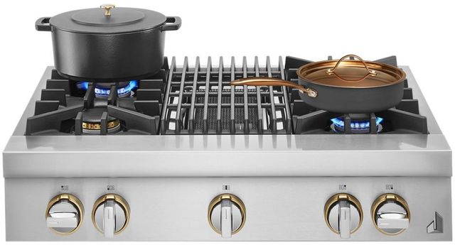 JennAir® RISE™ 36" Stainless Steel Natural Gas Rangetop-1