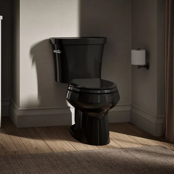 KOHLER® Wellworth® Black 2-Piece Elongated Toilet, 1.28 Gpf-2