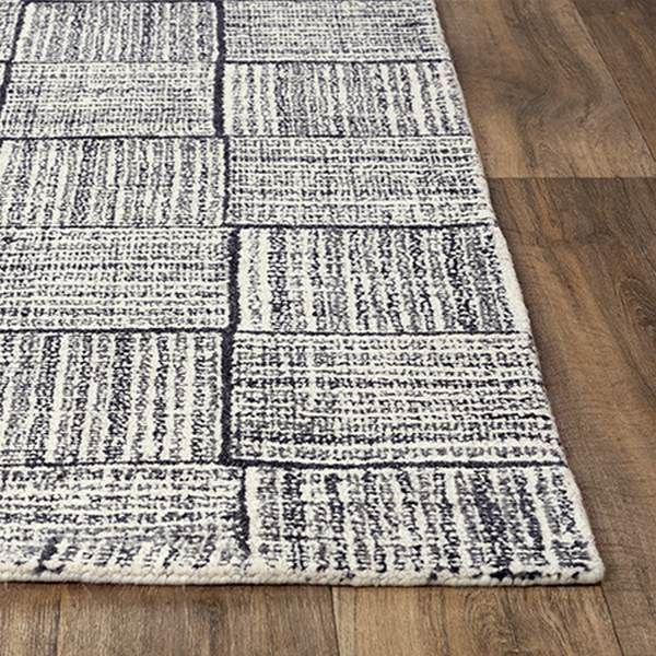 Rizzy Home Taylor Gray 5'x8' Rectangular Rug-1