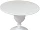 Jeffan Winslet Baluster Whitewood Pedestal Bistro Dining Table-2