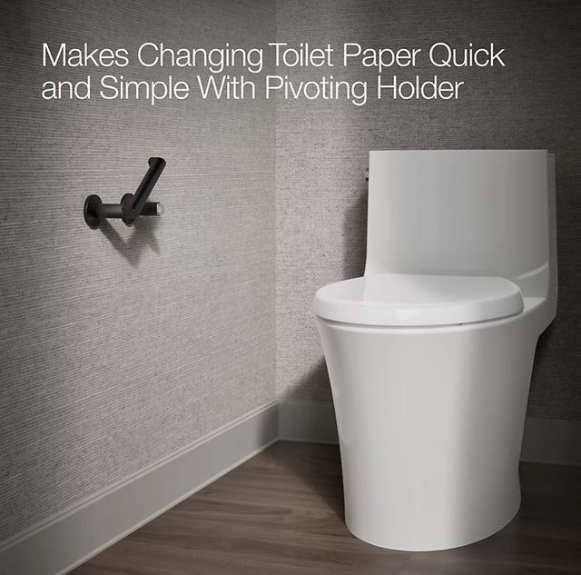 KOHLER® Components®  Matte Black Toilet Paper Holder-3