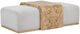 Classic Home Kenan Creamy Ivory Coffee Table with Ottoman-0