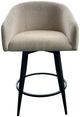 Intercon Champagne Metal Base Barstool with Barrel Seat-1
