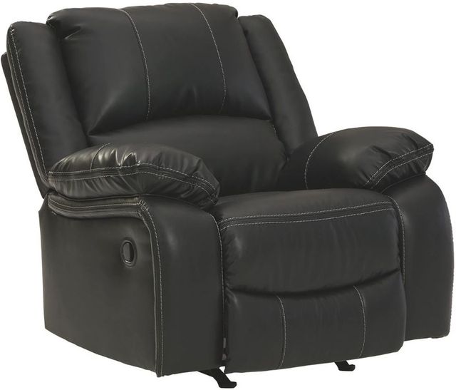 Signature Design by Ashley® Calderwell Black Rocker Recliner-0