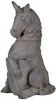 A & B Home Deep Gray Unicorn statue-2
