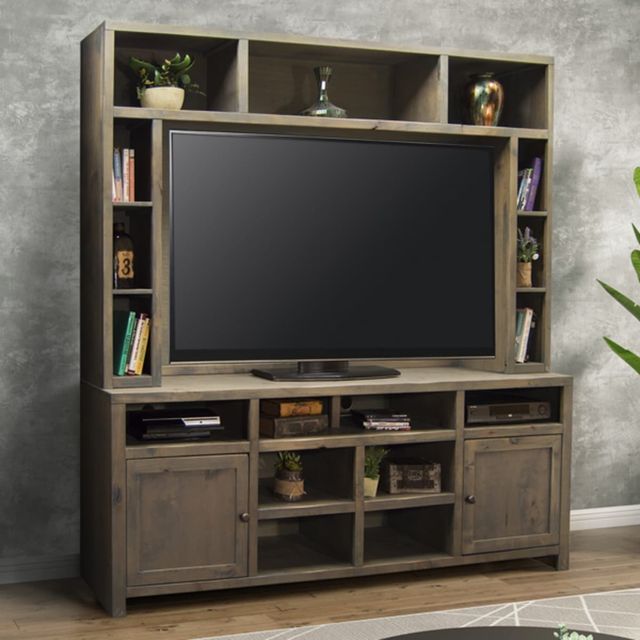 Legends Home Joshua Creek Barnwood Entertainment Center-1