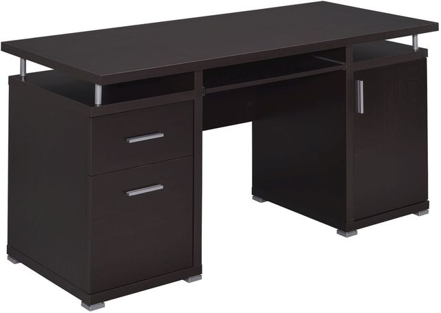 Coaster® Tracy Cappuccino 2-Drawer Computer Desk-0