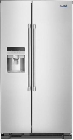 Maytag® 36 in. 24.5 Cu. Ft. Fingerprint-Resistant Stainless-Steel Side-By-Side Refrigerator