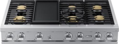 Dacor® Transitional 48" Silver Stainless Natural Gas Rangetop