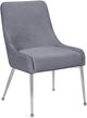 Meridian Furniture Ace Gray/Chrome Velvet Dining Chair-0