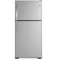 GE® 33" 21.9 Cu. Ft. Fingerprint Resistant Stainless Steel Top Freezer Refrigerator-0