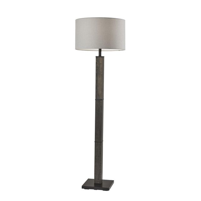 Adesso® Kona Black Floor Lamp-0