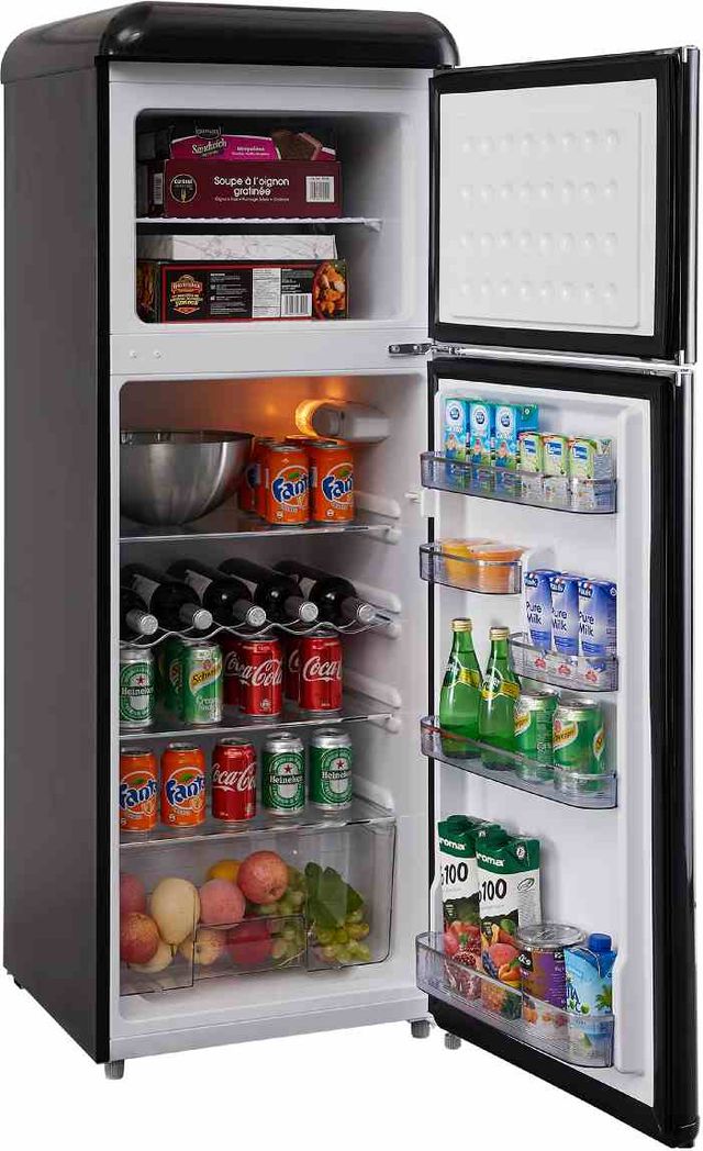 Epic® 22" 7.5 Cu. Ft. Retro Black Top Freezer Refrigerator-2
