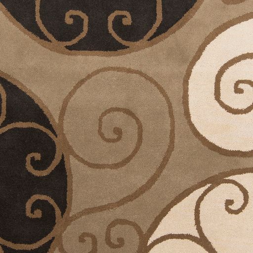 Surya Athena Khaki/Black 5'x8' Area Rug-3