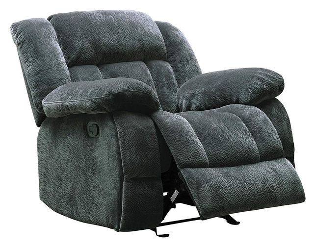 Homelegance® Laurelton Charcoal Manual Glider Recliner-3
