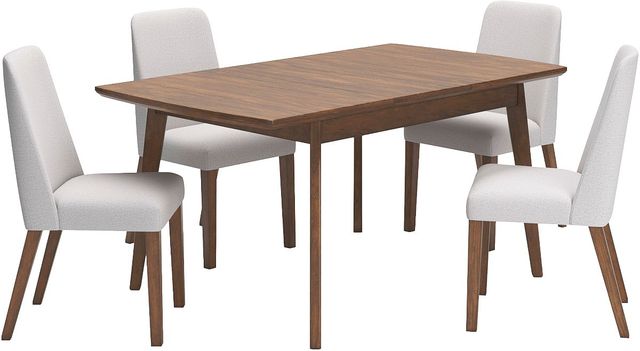 Signature Design by Ashley® Lyncott 5-Piece Brown Upholstered Dining Set-0