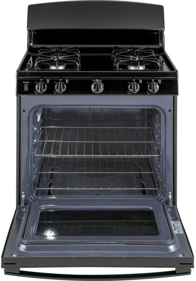 GE® 30" Black Freestanding Gas Range-1