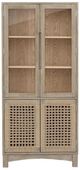Nest Home Collections Sloan Natural White/Rope Doors Tall Cabinet -0