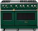 Viking® 5 Series 48" Ivy Pro Style Gas (LP) Range with Brushed Brass Trim-0